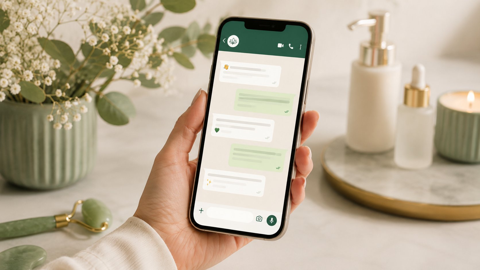 Conversa de agendamento de consulta de nutrição pelo WhatsApp com a Secretária IA