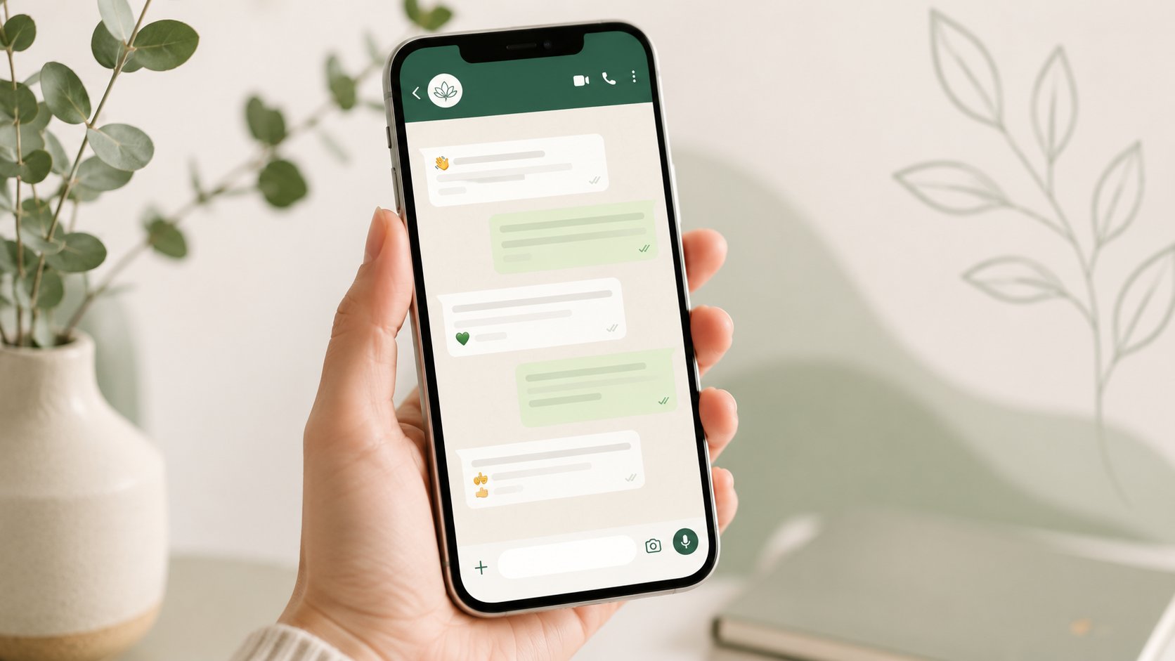 Conversa de agendamento de sessão de terapia pelo WhatsApp com a Secretária IA, de forma discreta